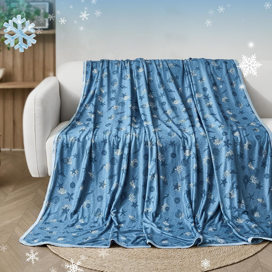 WONGS BEDDING Kühldecke Sommerdecke - mit Japanische Arc-Chill Q-Max 0,43 Kühlfasern, 2 in 1 Selbstk