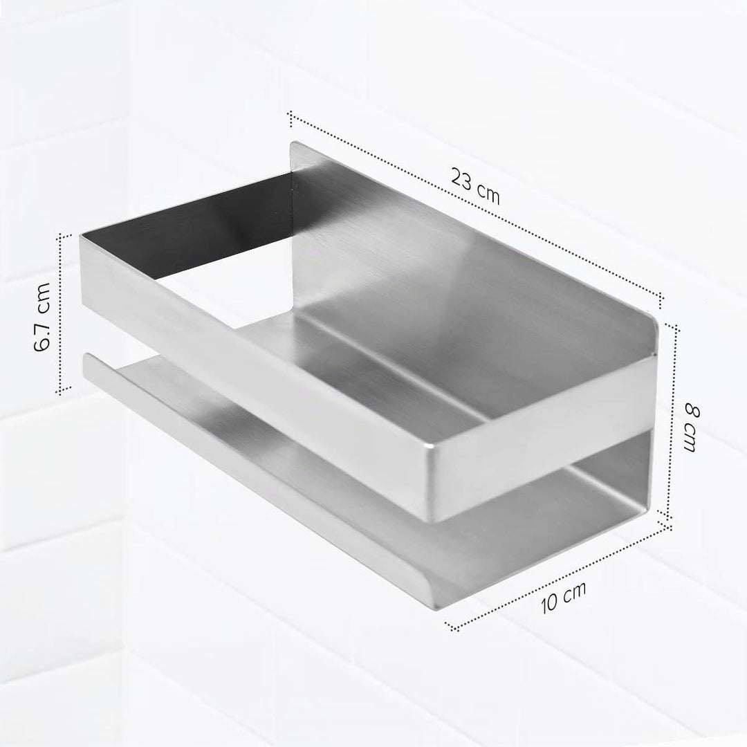 Joejis Duschablage Edelstahl - 3M Selbstklebend Ohne Bohren - Duschregal Bad - Ablage Dusche Halteru