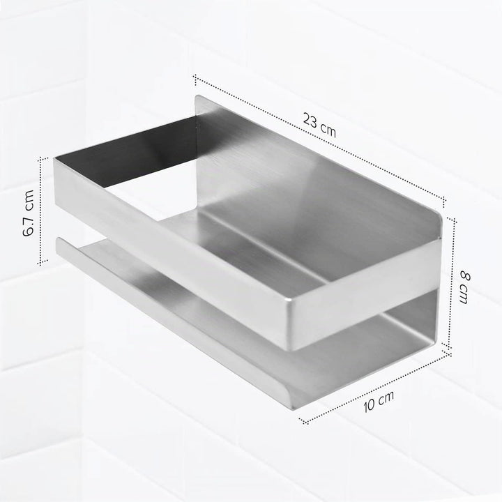 Joejis Duschablage Edelstahl - 3M Selbstklebend Ohne Bohren - Duschregal Bad - Ablage Dusche Halteru