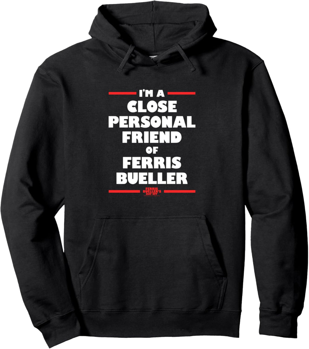 Ferris Bueller's Day Off Personal Friend Bold Text Pullover Hoodie