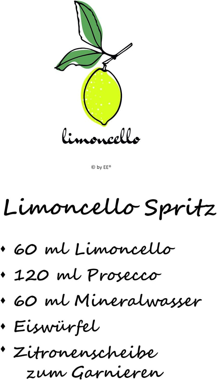 Topkapi elite Limoncello Gläser 13-tlg Gläser Set Loretta - Bleifreie Kristallgläser für Limoncello
