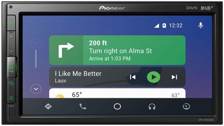 Pioneer SPH-EVO62DAB-AN Media Center - 6,8 Zoll Touchscreen, 1,5 A Schnellladung USB, Apple CarPlay,