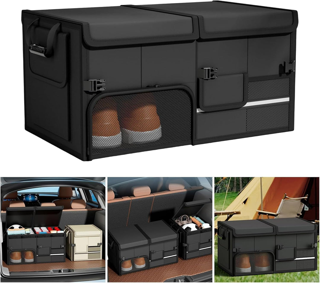 Kofferraum Organizer,Kofferraumtasche Faltbar,Autobox Kofferraum mit Griff,Auto Aufbewahrung Camping