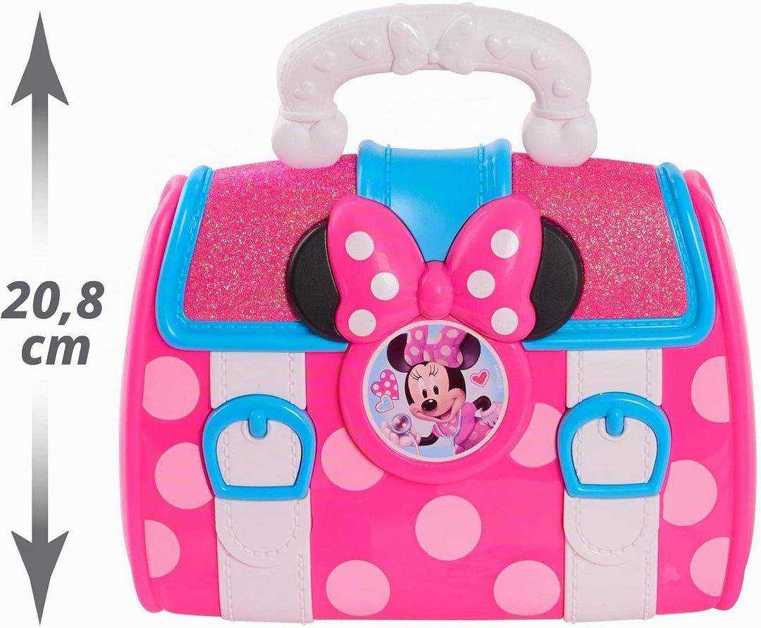 Mickey & Minnie Minnie, Doktorkoffer, 8 Zubehörteile, mit Sound- und Lichtfunktionen, Spielzeug für