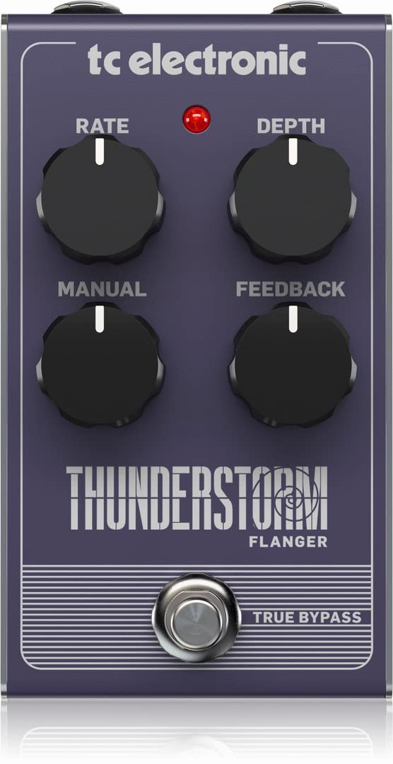 TC Electronic THUNDERSTORM FLANGER Flanger-Pedal im Vintage-Stil mit vollständig analoger Bucket-Bri