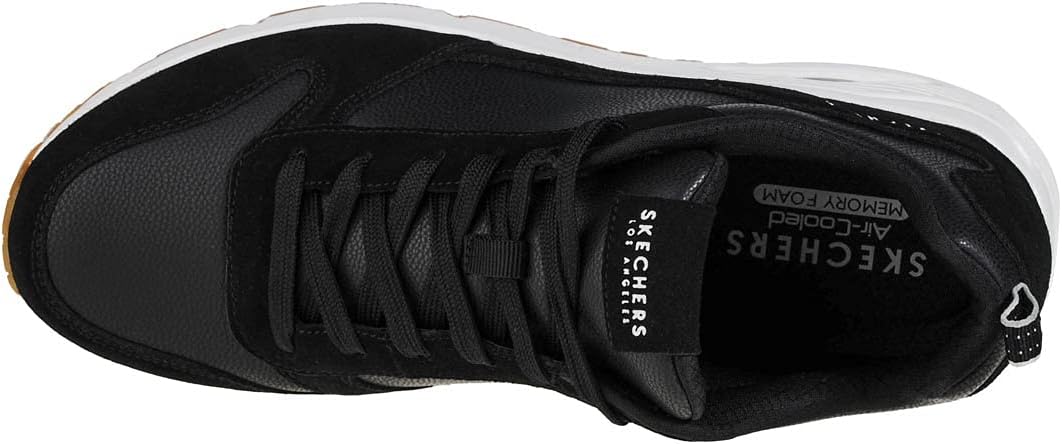 Skechers Damen Uno Sneaker 41 EU Schwarz, 41 EU Schwarz