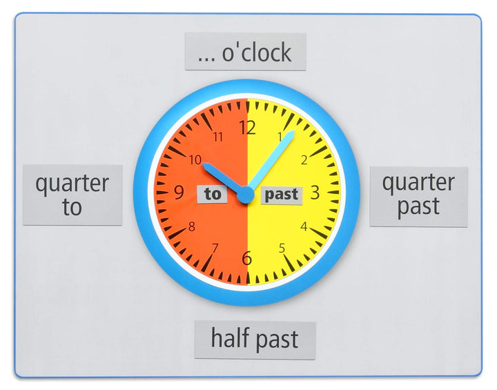 Betzold 87568 - Teaching Clock: What’s the time? - Lernuhr in Englisch, Sprachunterricht, Uhr, Uhrze
