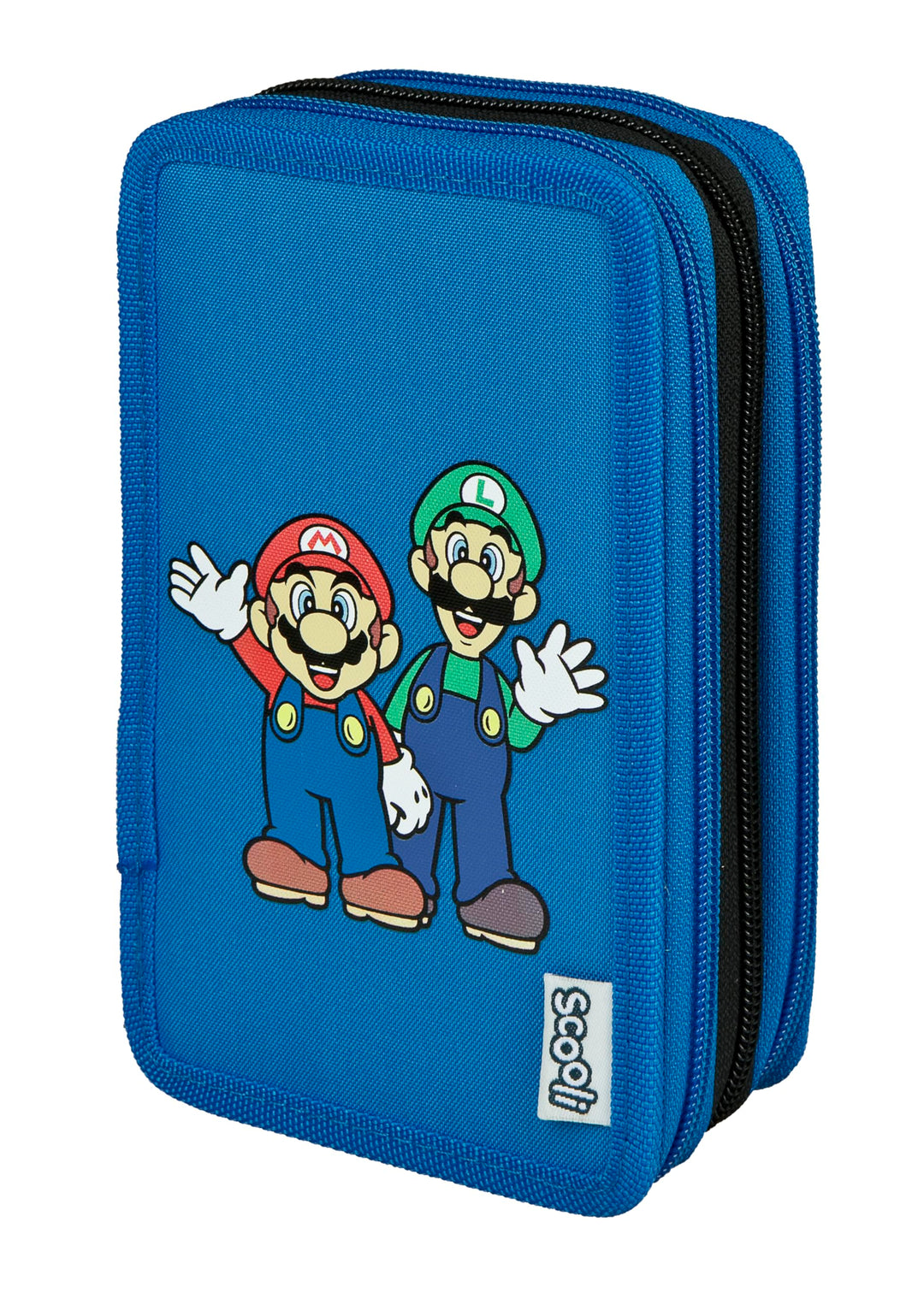 Scooli - Tripledecker Super Mario - Gefülltes Schüleretui mit hochwertigen Stiften & Zubehör - Ideal