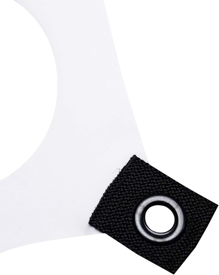 PSYWORK Schwarzlicht Segel Spandex | PSY Suzy Square | Weiss | 1 x 1m | UV-aktiv | Leuchtend | Wandt
