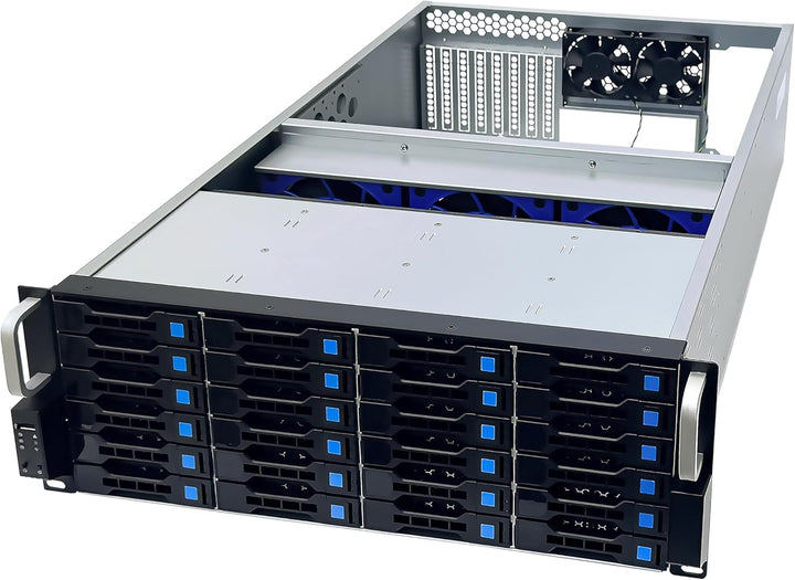 FANTEC 1873 SRC-4240X07 19" 4HE 680mm Storage Gehäuse (24x SAS/SATA Einschübe mit je 2 Status LEDs,