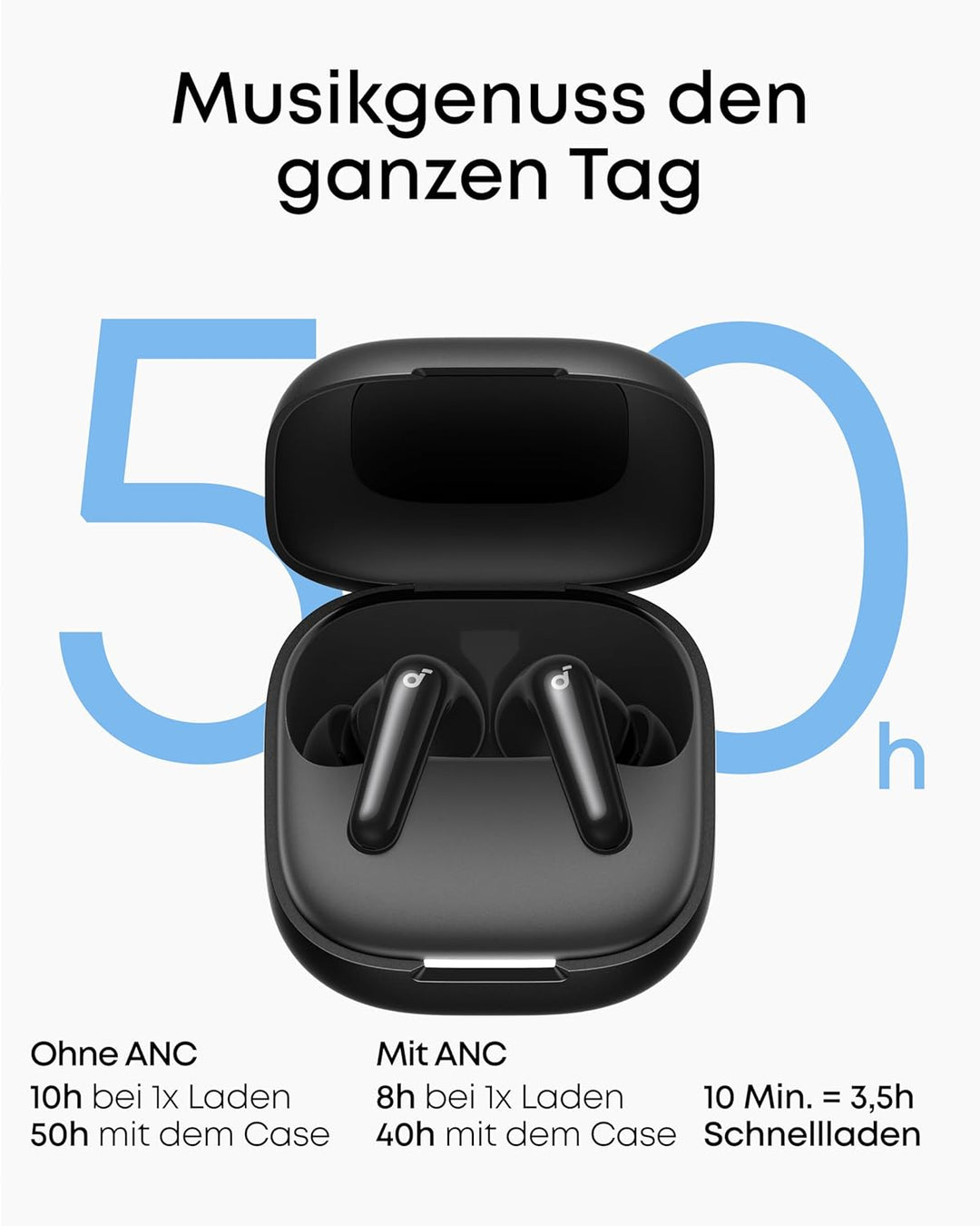 soundcore P31i by Anker, adaptives Noise Cancelling in Echtzeit, Hi-Res Sound, kabellose Bluetooth-K