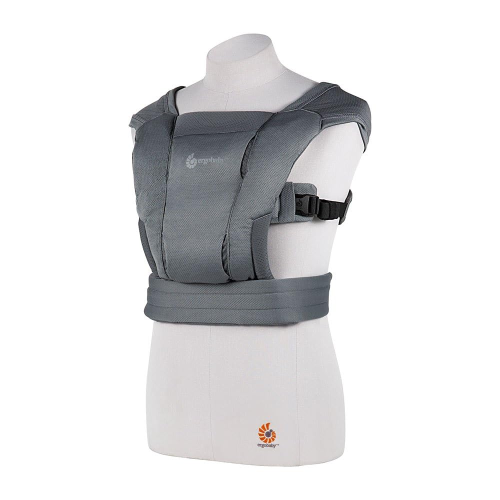 Ergobaby Embrace Soft Air Mesh Babytrage für Neugeborene ab Geburt, 2-Positionen Bauchtrage Baby Tra