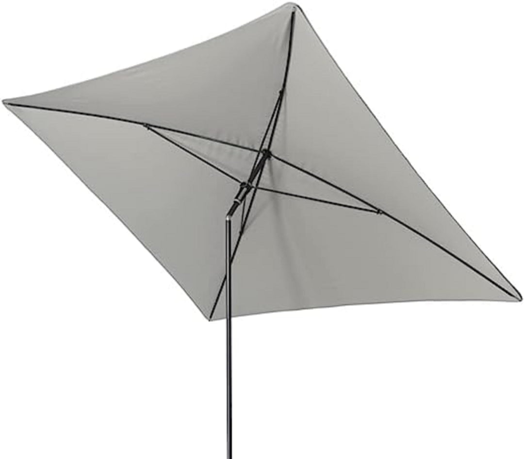 Doppler Sonnenschirm Sun Line Waterproof 225 x 120 cm ohne Volant, UV-Schutz 80, hellgrau