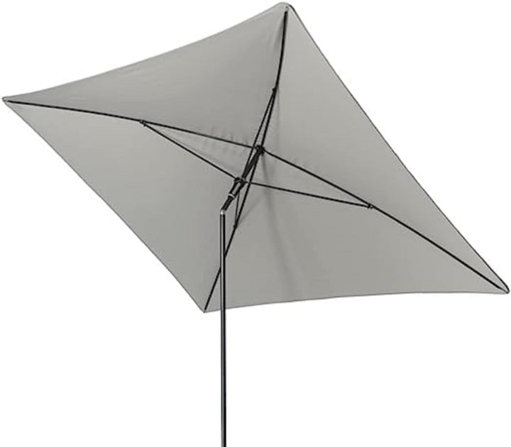 Doppler Sonnenschirm Sun Line Waterproof 225 x 120 cm ohne Volant, UV-Schutz 80, hellgrau