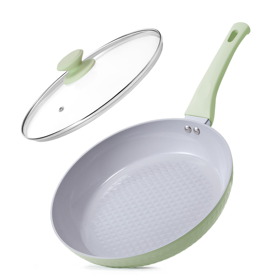 KOKHUB Antihaft Keramik Bratpfanne 28 cm mit Deckel, PFAS & PTFE & PFOA Frei Pfannen, Gesund und Ung