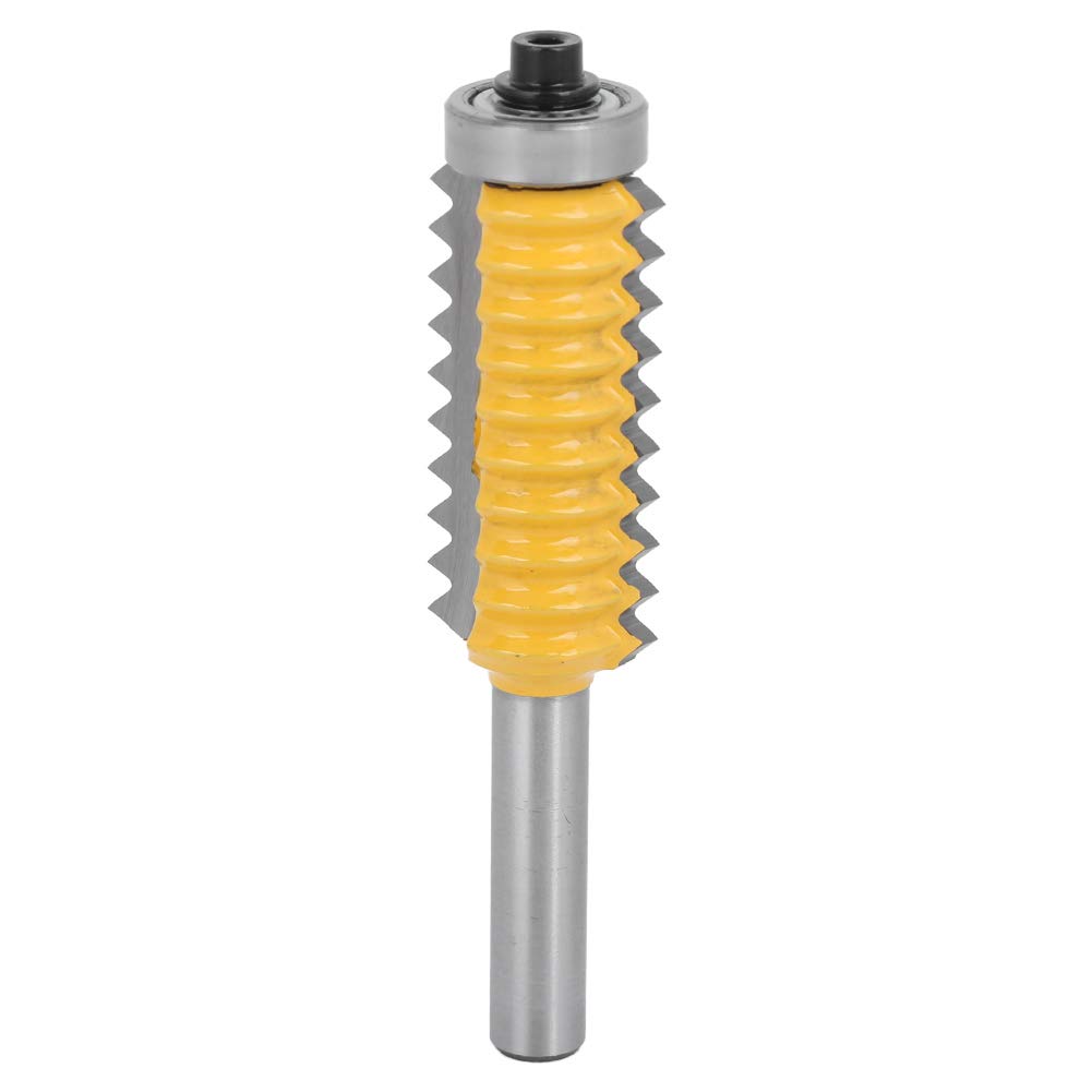 Holzfräser Set, 8 Schaft Schnurwellen Hartmetall Mehrzahn Fräser für Holzbearbeitung, Oberflächenmod