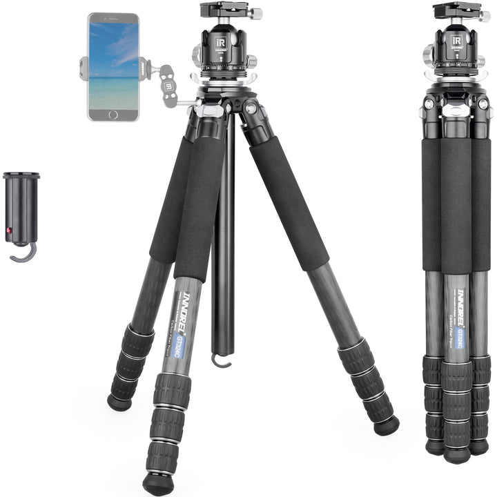 INNOREL GT324C Karbonfaser Professionelles kompaktes Stativ für DSLR-Kameras Hochleistungsständer mi