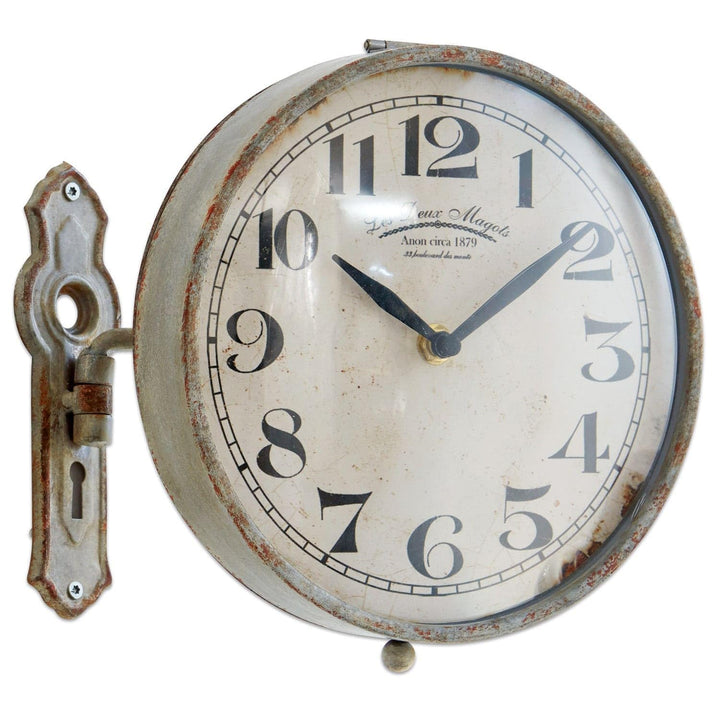 Loberon Uhr Adama, Shabby-Chic, französischer Stil, nostalgischer Charme, schwenkbar, Dekoration, Wo
