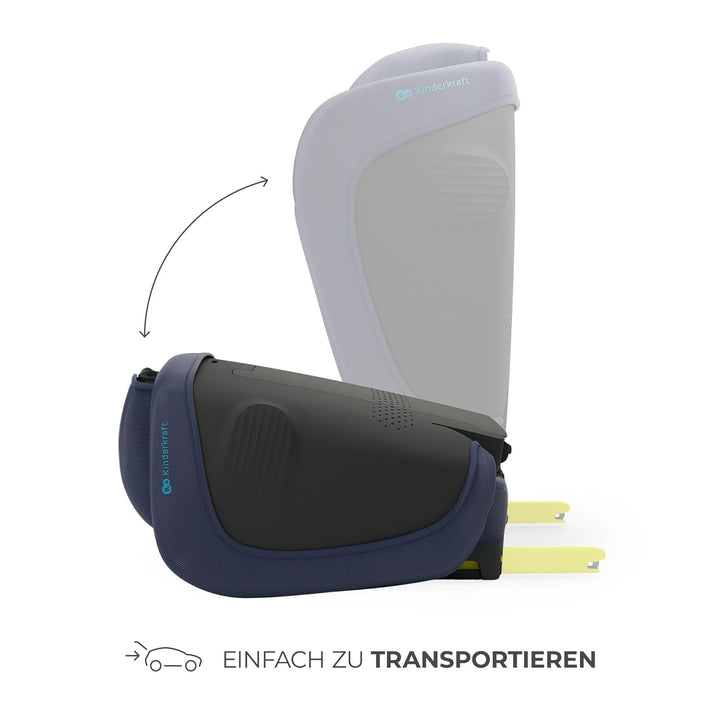 Kinderkraft UNITY 2 i-Size, Faltbarer Autositz 100–150 cm, von ca. 3,5 bis 12 Jahre, verstellbare Ko