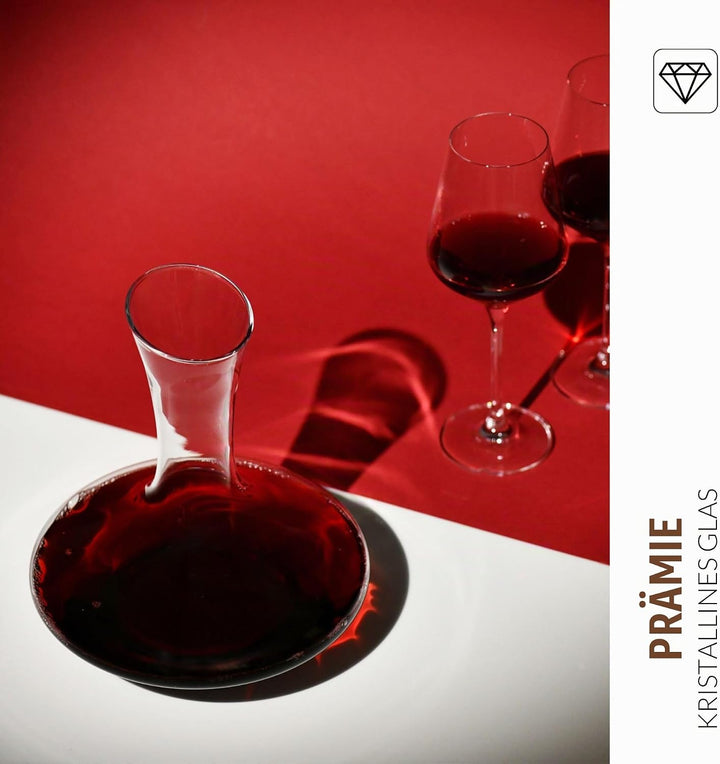 Krosno Essence Weindekanter, 1200 ml, Handgefertigtes Glas, Elegantes und Funktionales Design, Perfe