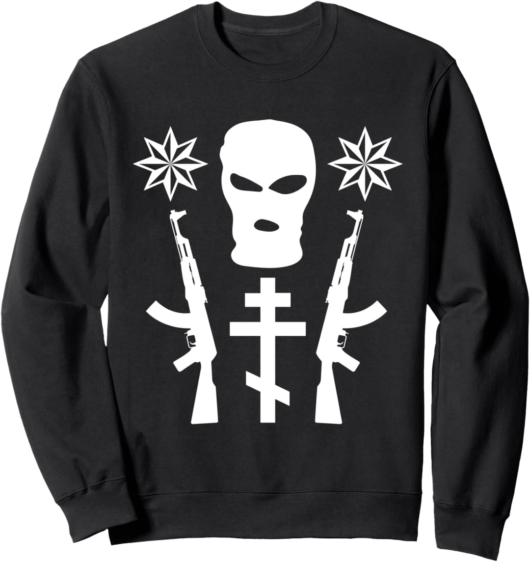 Sturmhaube Skimaske Russian Mafia Gangster Hip Hop Streetwear Sweatshirt
