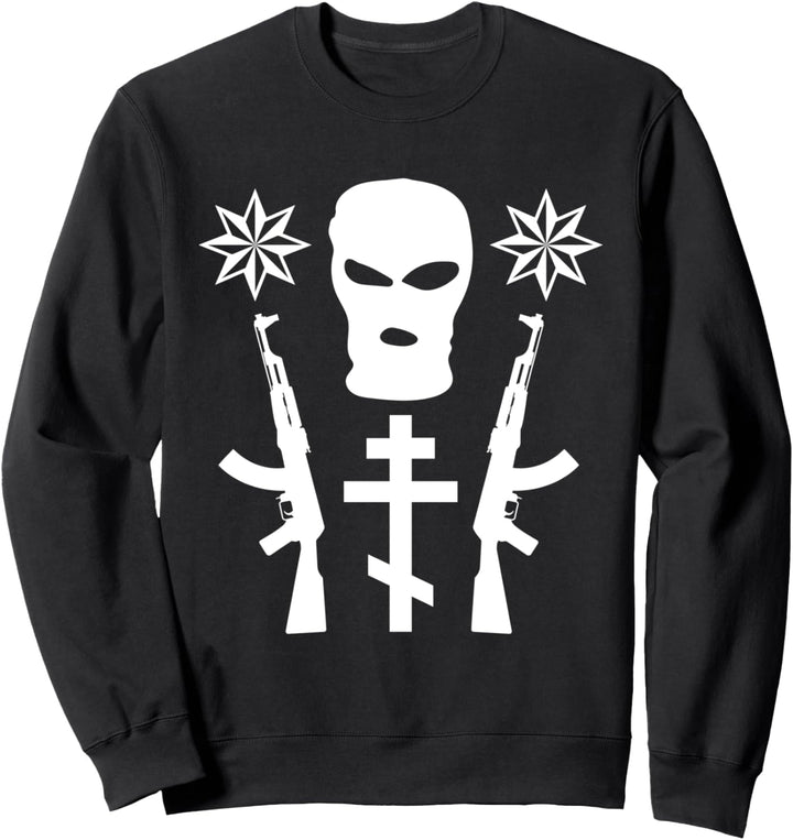 Sturmhaube Skimaske Russian Mafia Gangster Hip Hop Streetwear Sweatshirt