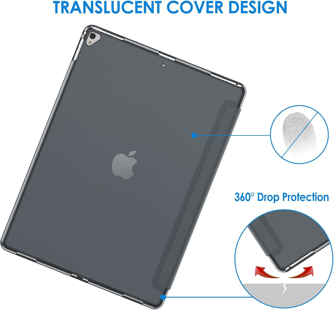 JETech Hülle für iPad Pro 12,9 (1. und 2. Generation, Modell 2015 und 2017), Schutzhülle mit Auto Sc