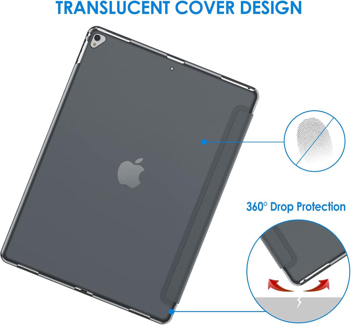 JETech Hülle für iPad Pro 12,9 (1. und 2. Generation, Modell 2015 und 2017), Schutzhülle mit Auto Sc