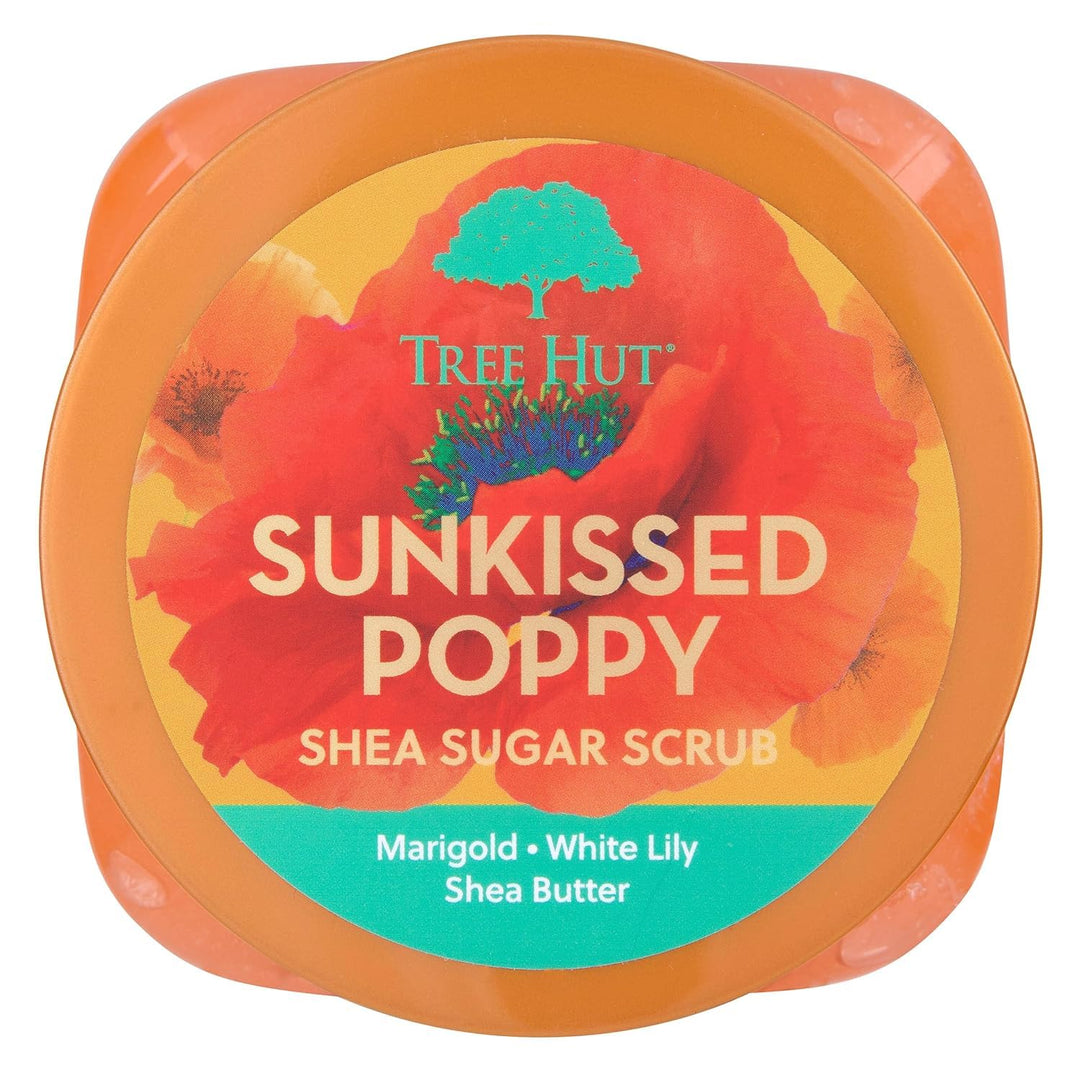 Tree Hut Sunkissed Poppy Shea Sugar Scrub 510.3 g Ultra Hydrating and Peeling Scrub for Nourishing E