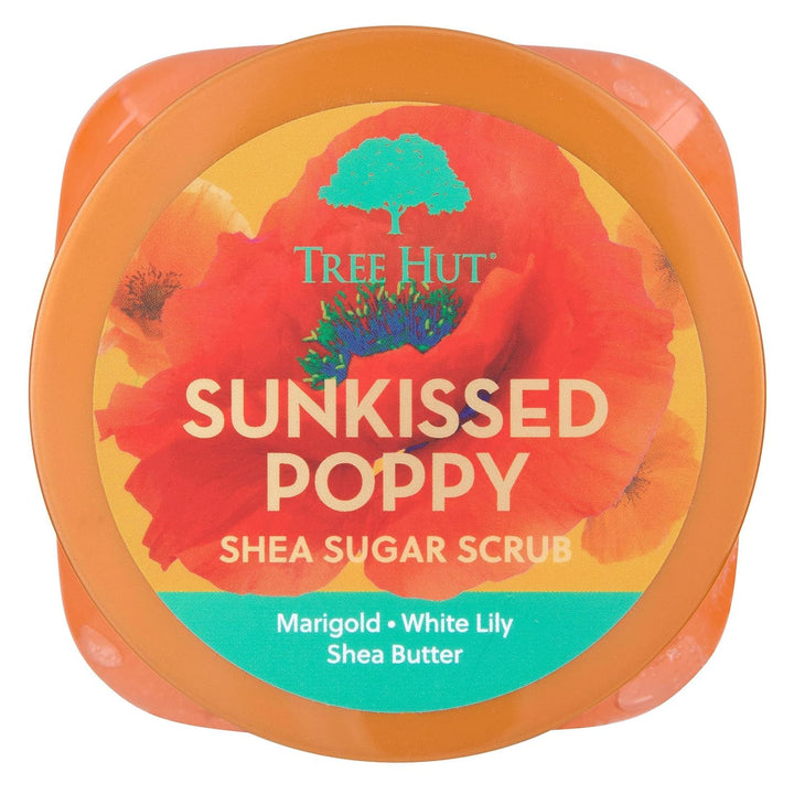 Tree Hut Sunkissed Poppy Shea Sugar Scrub 510.3 g Ultra Hydrating and Peeling Scrub for Nourishing E