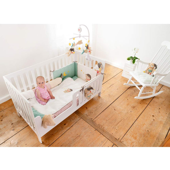 Fehn 060553 Bettwäsche Bruno – Kopfkissen & Bettdecke für Kinder im Set – Mit Bärenmotiv – 0+ Monate