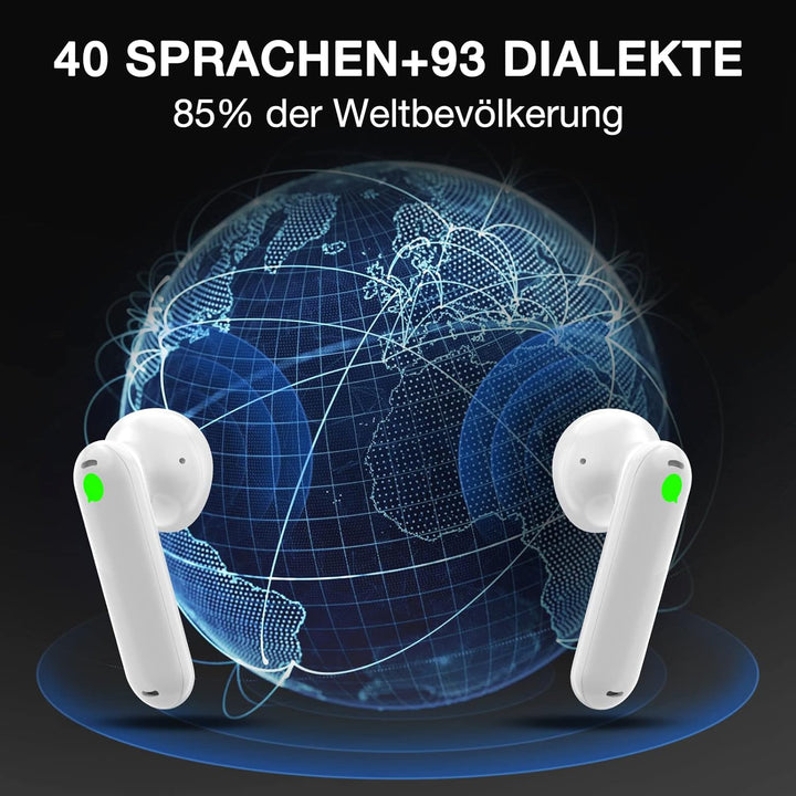 Timekettle WT2 Edge/W3 Sprachübersetzer - Bidirektionale Simultanübersetzung，Übersetzer mit 40 Sprac