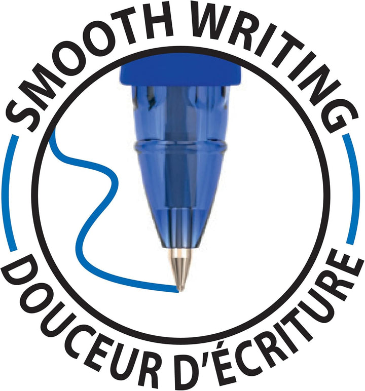 BIC 943440 Gel-ocity Illusion Druck-Gel-Roller 0,7 mm, Schachtel à 12 Stück blau blau 12 Stück (1er