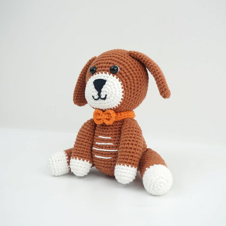Elior Häkelset für Anfänger Amigurumi – Komplettset für Hund und Hase – Inklusive 100% Baumwollgarn,