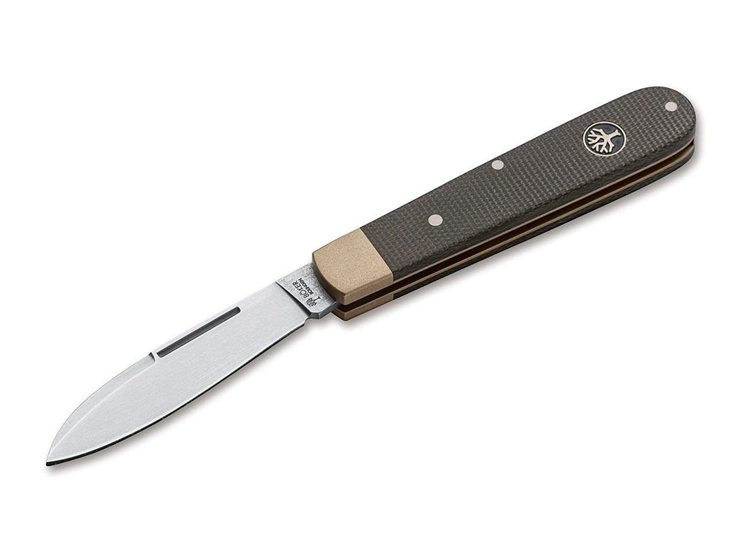 Böker Manufaktur Solingen Unisex – Erwachsene Barlow Prime Expedition Taschenmesser, Silber, 15,5 cm