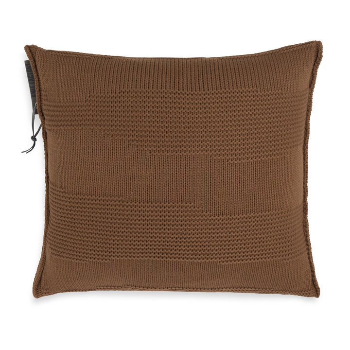 KNIT FACTORY - Joly Kissen - Tobacco - 50x50 cm Tobacco 50x50 cm, Tobacco 50x50 cm