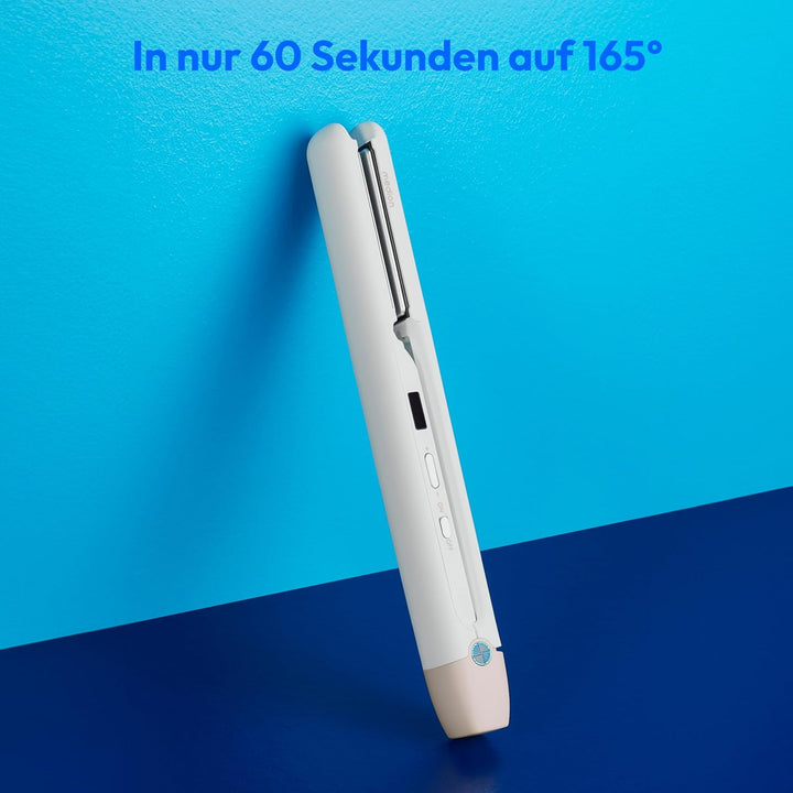 MEDION Glätteisen HS2 (kabellos, Display, 5 regelbare Hitzestufen, 165° bis 210°, breite flexible Ke