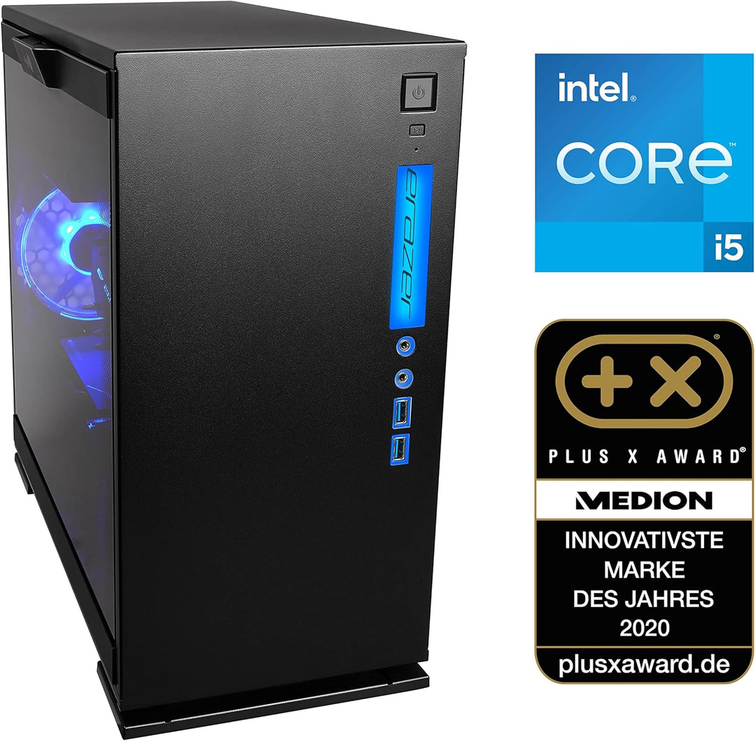 ERAZER Engineer X10 Gaming Desktop PC (Intel Core i5-12400F, 16GB DDR4 RAM, NVIDIA GeForce RTX 4060