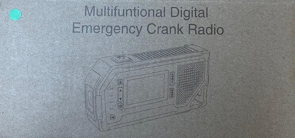 Solar Kurbelradio mit Digitalanzeige und Flaschenöffner