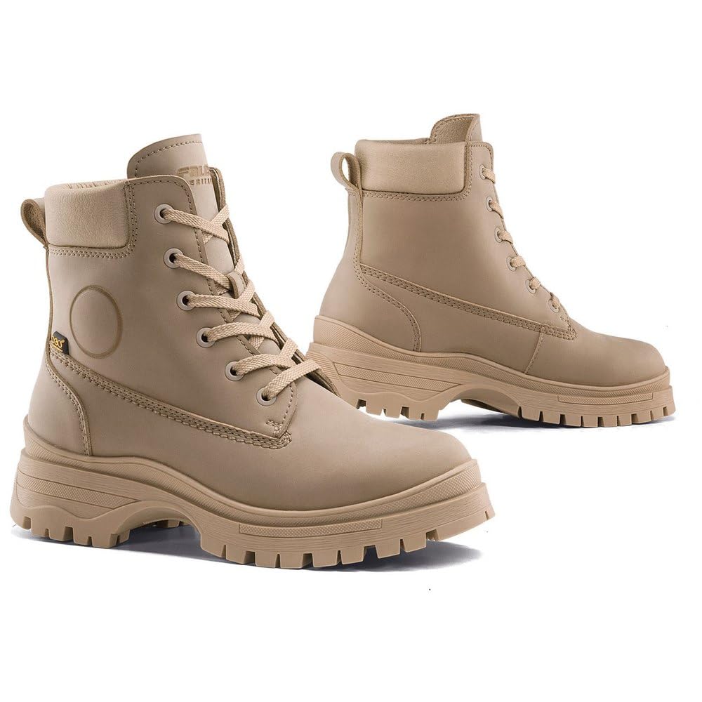 FALCO Zarah Damen Motorrad Stiefel 40 EU Hellbraun, 40 EU Hellbraun