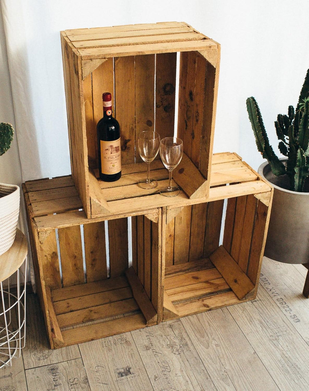 Teramico Holzkisten im Set Angebot: Originale Vintage Obstkisten zum Möbelbau od. als Dekoration, se