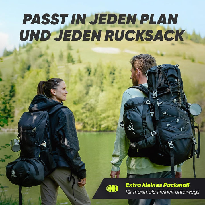 SKINWALKER Schlafsack 3-4 Jahreszeiten mit [abnehmbaren Innenfleece] [Kleines Packmass & Ultraleicht
