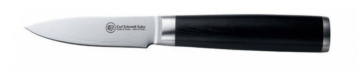 CARL SCHMIDT SOHN Spickmesser Konstanz aus Damaststahl und Holz in der Farbe Silber-Schwarz, Klingen