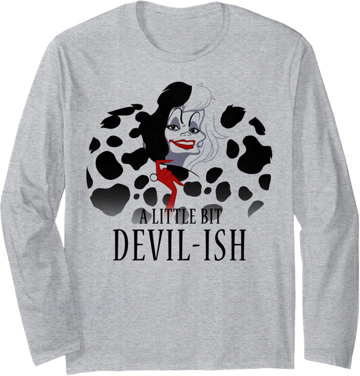 Disney Villains Cruella De Vil A Little Bit Devil-Ish Langarmshirt