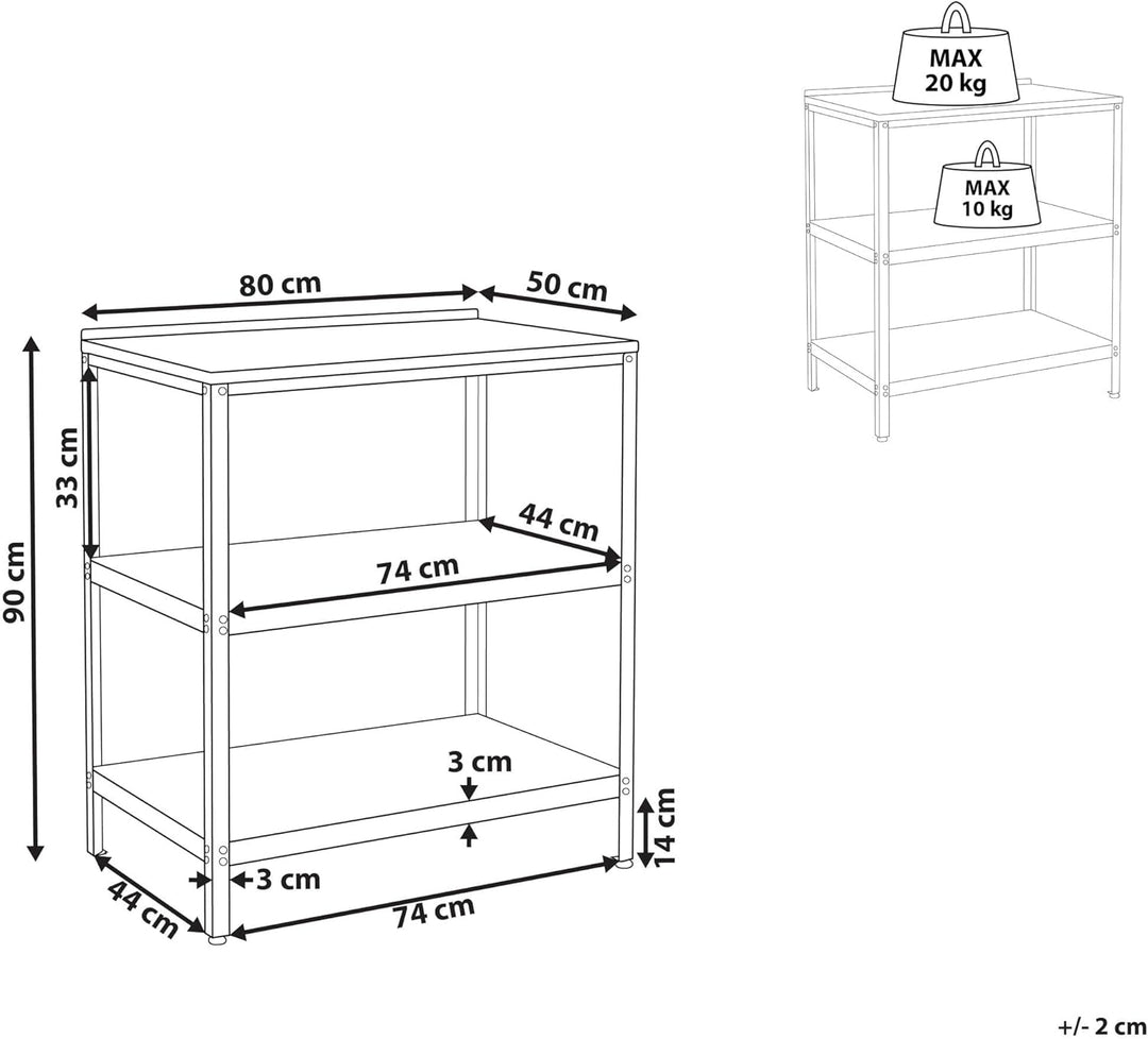 Outdoor-Kücheninsel Stahl schwarz mit Edelstahlplatte silber modern Vilama