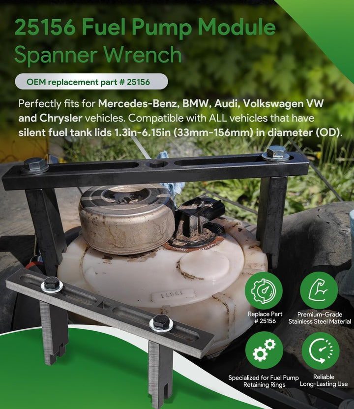 TOOLS 25156 Kraftstoffpumpen-Modul Spannenschlüssel für Tankhaltering - Universell 33-156mm - Kompat
