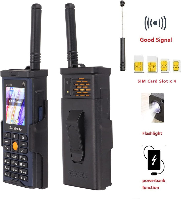 Elprico Big Button Handy, 2G Retro Smartphone Unlocked Handy Senior Handy 2400mAh Kapazität Akku für