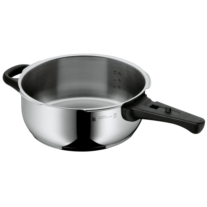WMF Perfect Schnellkochtopf- Unterteil Induktion 3l, Dampfkochtopf ohne Deckel, Cromargan Edelstahl
