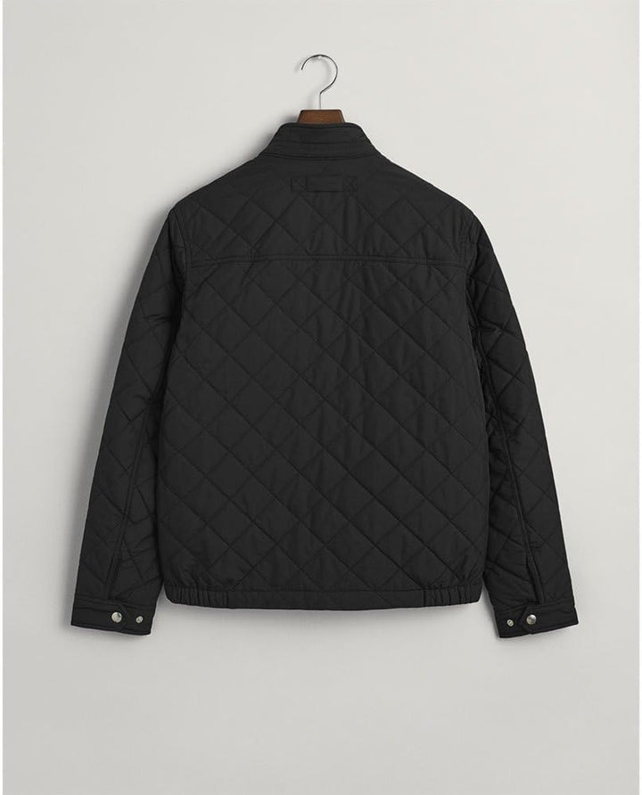 GANT Herren Quilted Windcheater Jacke M Schwarz, M Schwarz