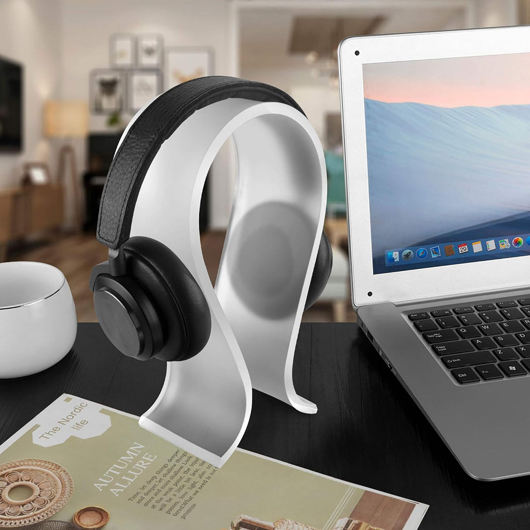 Geekria Acryl Omega Kopfhörerständer, Gaming Headset Halter, Schreibtisch Display Aufhänger, kompati